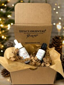 Coffret cadeau bien-être économique pour les fêtes, huiles naturelles, Magasin en Vrac